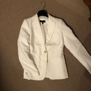 White linen blazer